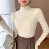 Women's Slim-Fit High-Neck Cashmere Sweater - Thickened Knit for Autumn/Winter