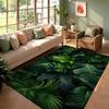Tropical Jungle Living Room Rug Palm Leaf Monstera Pattern Modern Home Decor Carpet Soft Non-Slip Mat for Living Room Bedroom