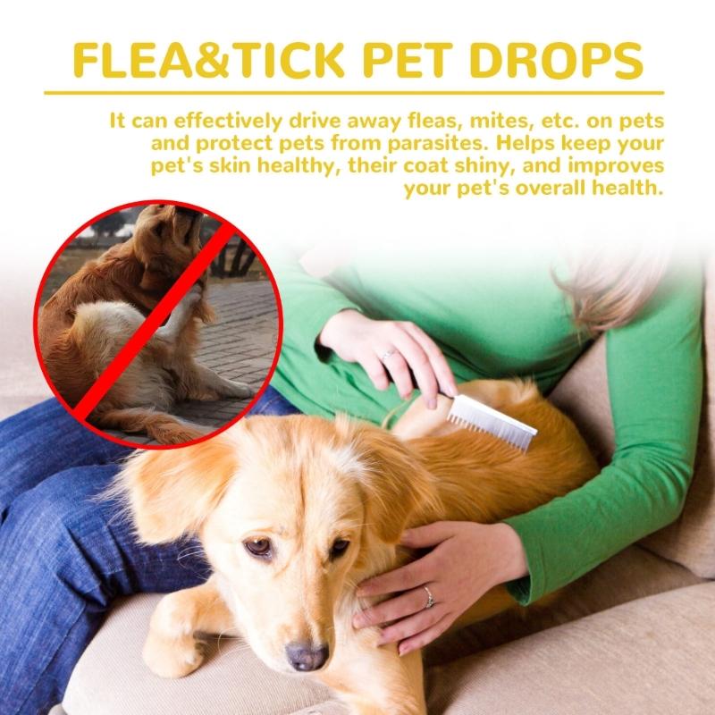 Effective Fleas Drop Cleaner Dogs 1ml Useful Mild Ingredient Relieve Discomfort Parasites Removers for Animals Care