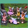 Fada da Flor Resina Miniatura Decoração de Jardim Estatueta de Anjo Para Presente de Casa e Decoração de Festa