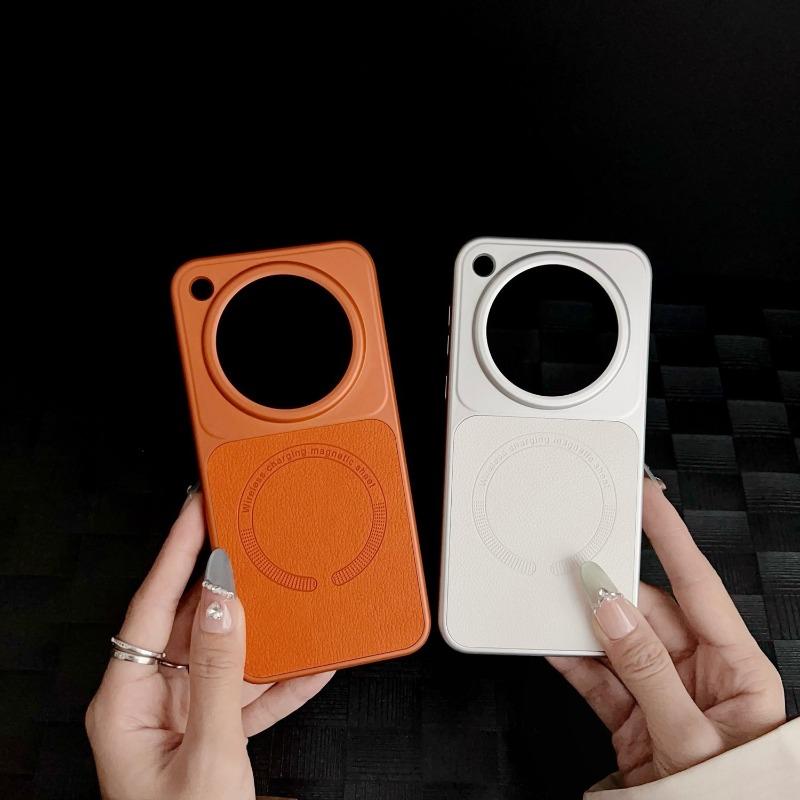 For OPPO Find X8 Ultra Case Magnetic PU Matte Leather Phone Cover For Oppo Find X8Pro PC Hard Shell Fashion Solid Color Bumper