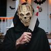 Halloween Skull Mask Skeleton Mask Full Head Demon Skull Masks Knife Outfit Scary Cosplay Party Props For Adult
