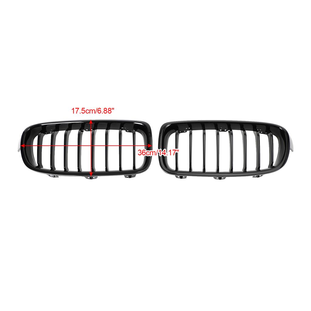 Gloss Black Front Kidney Grill Grille Fit BMW 3 Series F30 F31 F35 2012-2019