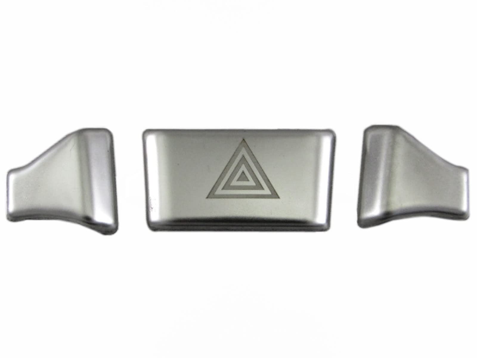 BRIGHTZ Stainless Steel Hazard Switch Rings in Satin Silver for Notebook (3-Piece Set) E13/SNE13 (INT-ETC-616)