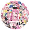 10/30/50pcs Anime BOCCHI THE ROCK! Stickers Kawaii Gotoh Hitori Decal DIY Phone Cases Notebook Suitcase Cute Cartoon Sticker