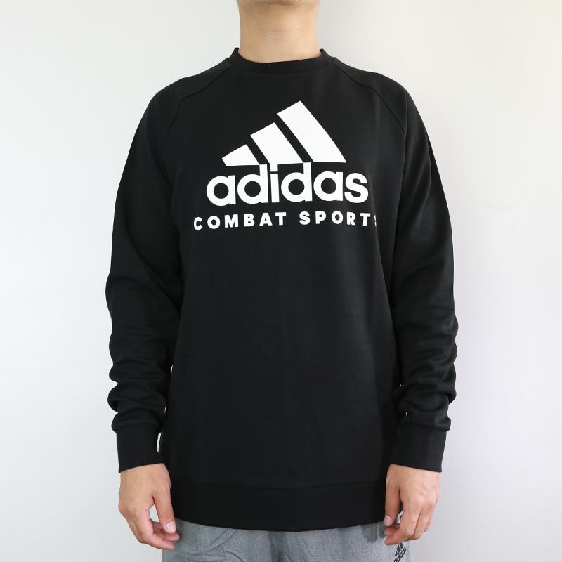 Adidas Sports Casual Crew Neck Pullover Sweatshirt White Label Big Logo Unisex Sweatshirt adiCLTL19-BW
