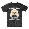 Cocker Spaniel Dad Shirt - World's Best Cocker Spaniel Dad Dog Owner T-Shirt