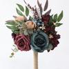 Künstliche Blumen Künstlicher Blumenstrauß Seidenblume Hochzeitssträuße Gefälschte Rose Handwurfvase Esstisch Blumenarrangement Dekor