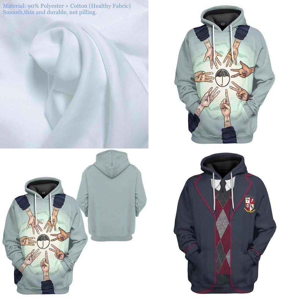 The Umbrella Academy Kostüm Kapuzenjacke, weicher und bequemer Pullover