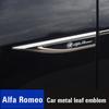 DCLLR1 Alfa Romeo Metal Stickers 2Pcs Car Body Decoration Stickers For Giulietta Mito 159 Giulia Stelvio 156 147 Tonale Brera Disco