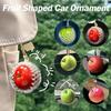 Fruit Shaped Car Ornament Hanging Bag Pendant Decor Rearview Mirror Pendant  Christmas Gift
