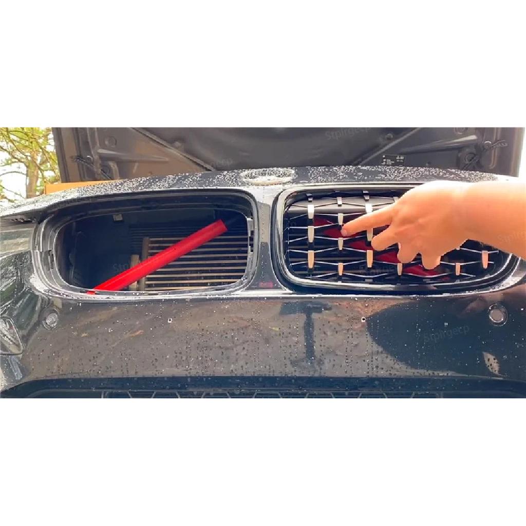 Griglia a Reni Anteriore Diamond Double Slat Racing Sport per BMW Serie 3 F30 F31 F35 2011-19 Accessori Auto
