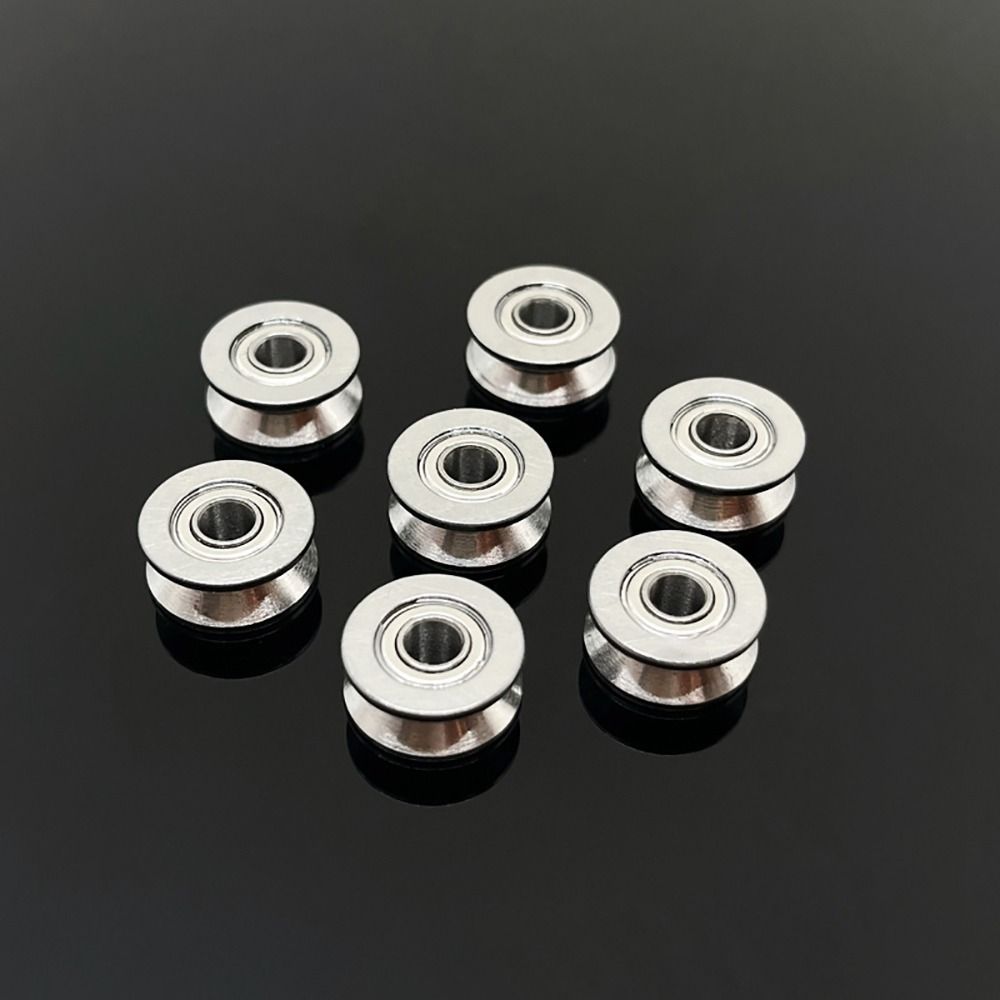 1/5Pcs U624ZZ V624ZZ Pulley Bearing Carbon Steel Bearing Steel U Groove V Groove Ball Bearing Sealed Ball
