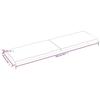 VidaXL Dessus de table bois chêne massif traité bordure assortie 364050
