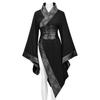Gothic Fantasy Chinese Style Short Top With Cotton Linen For Halloween And Cosplay