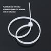 Set de Bridas de Nylon Autocierre Bucle de Sujeción Ajustable Atado de Cables Envoltura de Cables Atado Fijo Gestión de Cables y Cordones Multipropósito