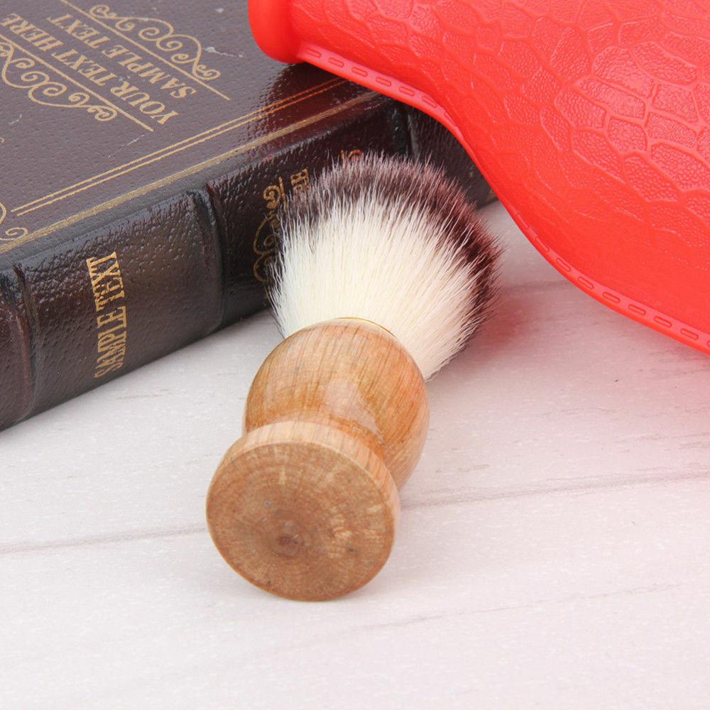 Men Shaving Bear Brush Best Badger Hair Shave Wood Handle Razor Barber Tool Gift