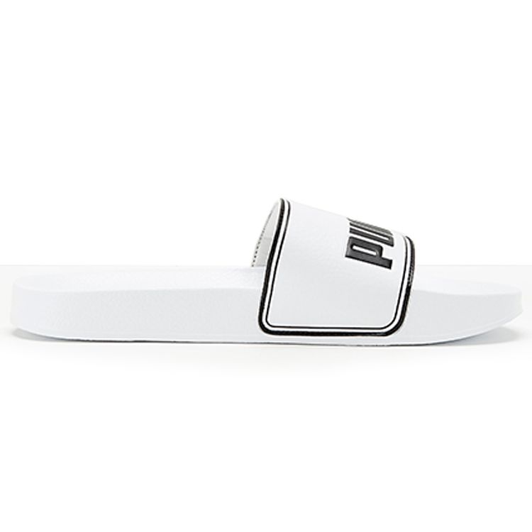 Puma Leadcat Unisex Slide Sandals White And Black 360263-08