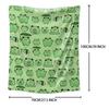 1 Stück Süße Frosch Flanelldecke, 2D Bedruckte Cartoon Überwurfdecke, Ganzjahres-Urlaubsgeschenk, Weiche Warme Fleece-Decke für Schlafzimmer