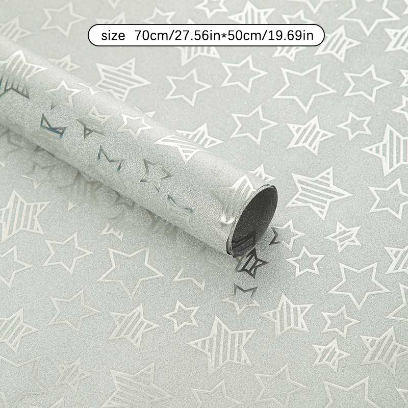 Five-Pointed Star Color Gift Wrapping Paper Valentine'S Day Anniversary Birthday Gift Wrapping Paper Waterproof Book Paper