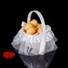 Sturdy Decorative Flower Girl Basket with Ribbon and Bowknot for Wedding Processions Ceremony Daily Use Trendy Women
