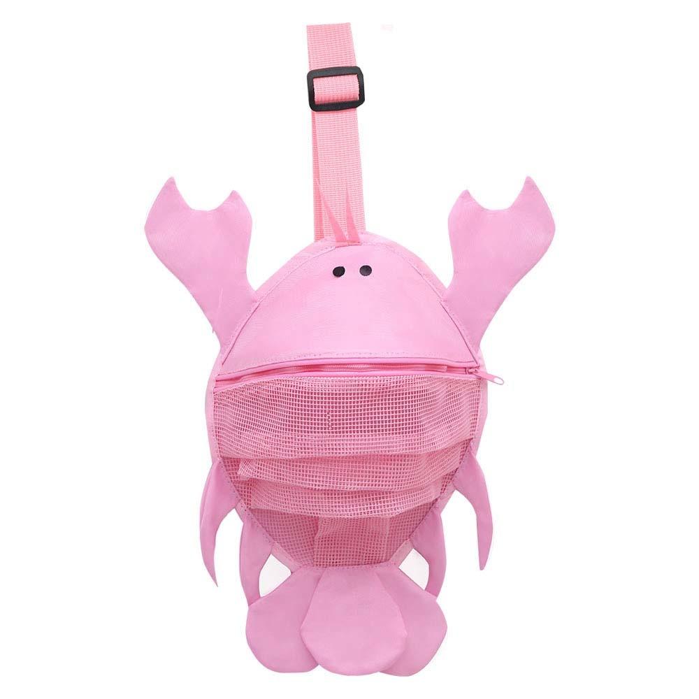 

Breathable Children Mesh Chest Bag Lobster Cartoon Crossbody Bag Swimming Pink Lobster
