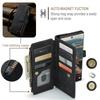 Leather Wallet Card Phone Case For Samsung Galaxy S25 Edge S24 FE S23 Ultra S22 Plus S21 S20 Note20 A56 A54 Zip Flip Stand Cover
