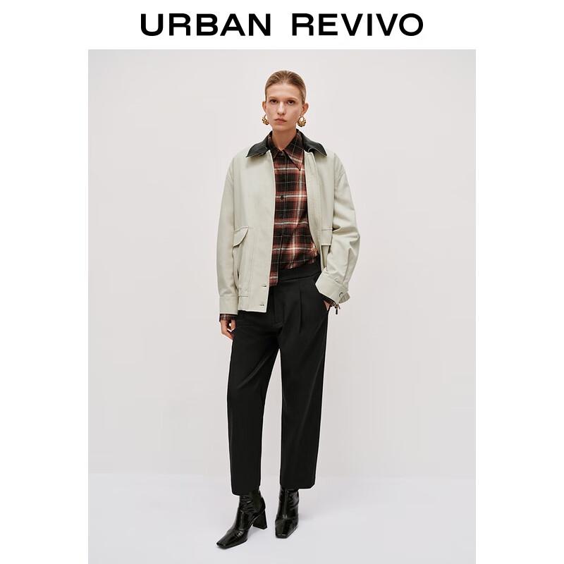 UR Women s Winter Patchwork Lapel Coat S