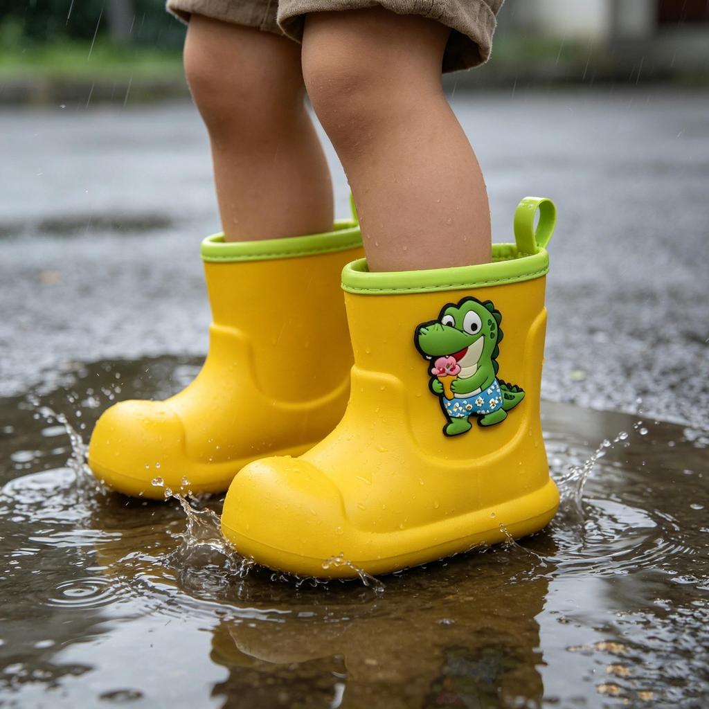 Children's Non-Slip Waterproof EVA Rain Boots - Soft, Breathable Baby Outdoor Footwear