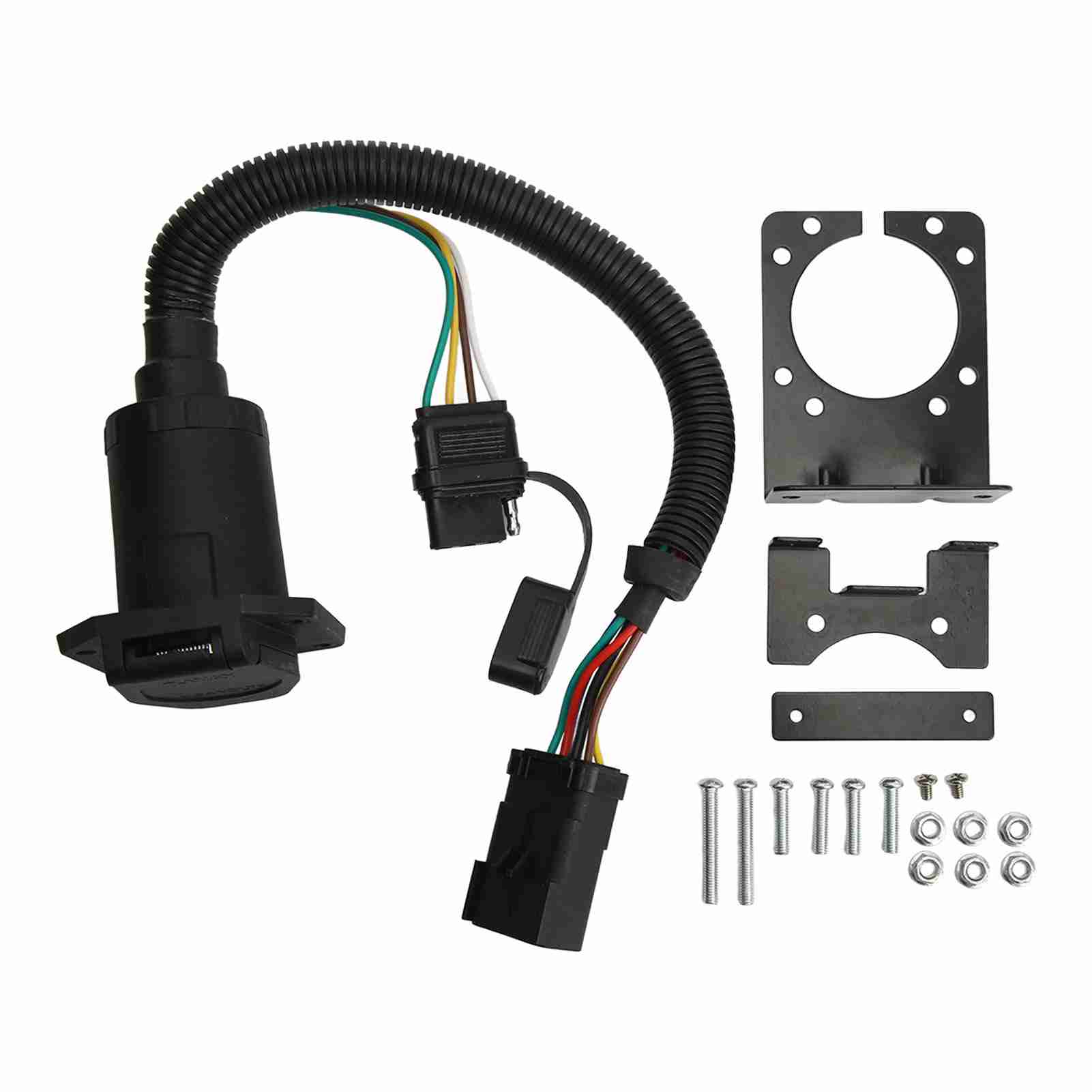 

Жгут проводов прицепа 7-контактный 4-контактный многоразъемный штекер для буксировки прицепа 20135 Замена для Dodge Ram 1500 2000-2008