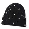 Fashionable Women's Winter Hat with Pearls Role Playing Hat Novelty Thermals Hat Suitable for Everyday Wear