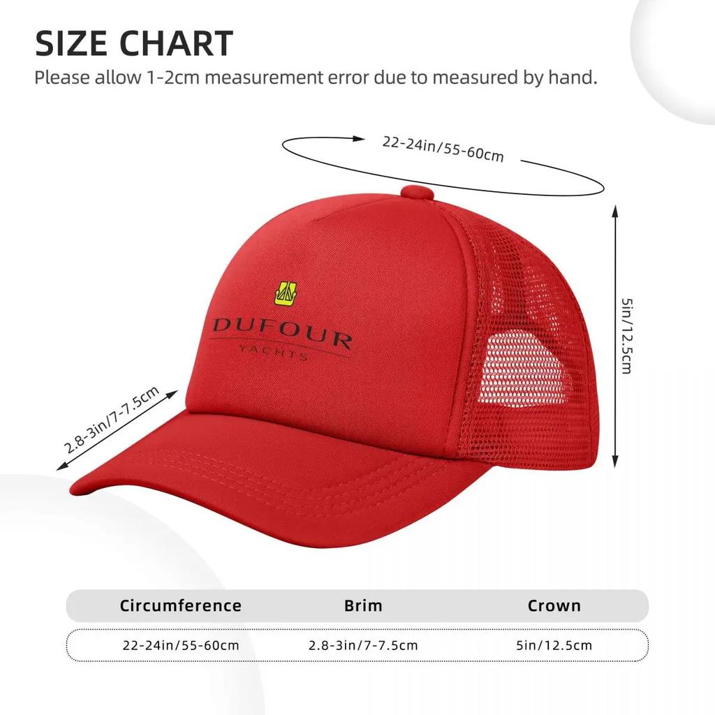 Dufour Yacht Mesh Baseball Caps Snapback Fashion Baseball Hats Breathable Casual Casquette Outdoor Unisex