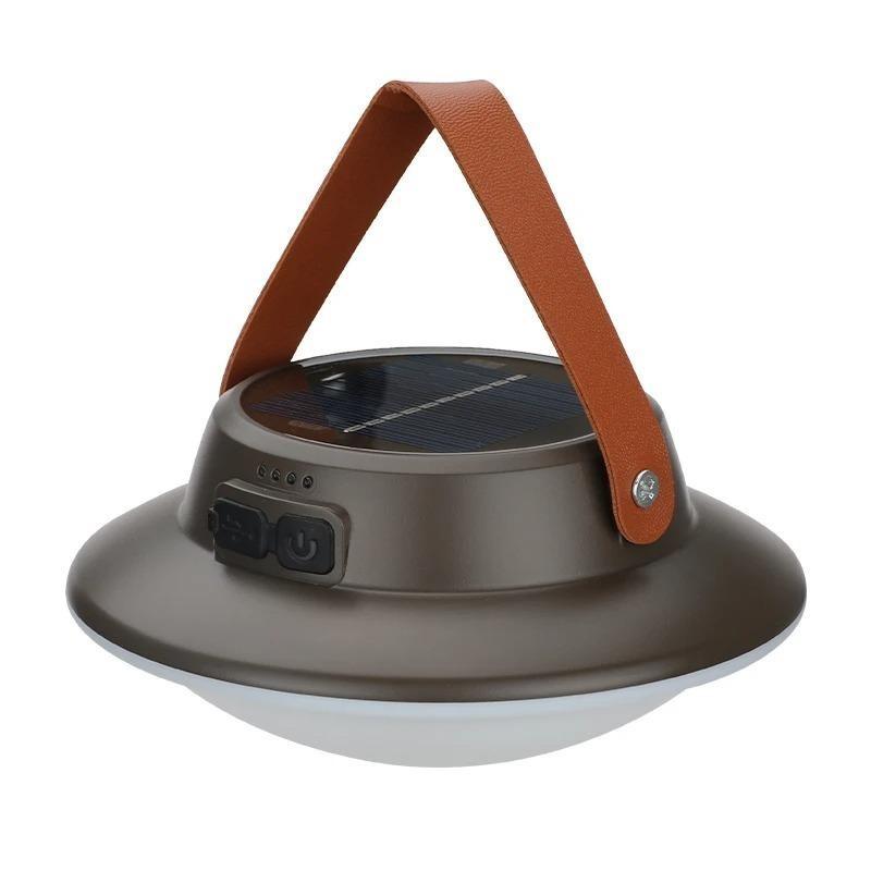 Solar Camping Light Portable Carrying Lamp Brightness Adjustable For Camping Exploration Party Lighting Outdoor Emergency Lights