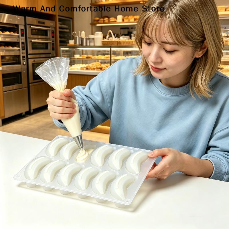 6/12/24 Holes Banana Mango Design Mousse Silicone Mousse Mold 3D Fruit Dessert Chocolate Mold DIY Cake Decorating Tools Bakeware