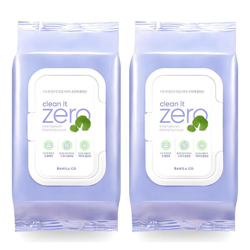 Banila Co Clean It Zero Cica Hyaluronic Cleansing Tissues, 80 wipes, 2 pcs