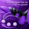 New Designed Vibrating Cock Ring Penis Sleeve Vibrator 10 Vibrations Penis Extender Adult Sex Toys for Men Testicles G Spot Stim Delayed Ejaculation