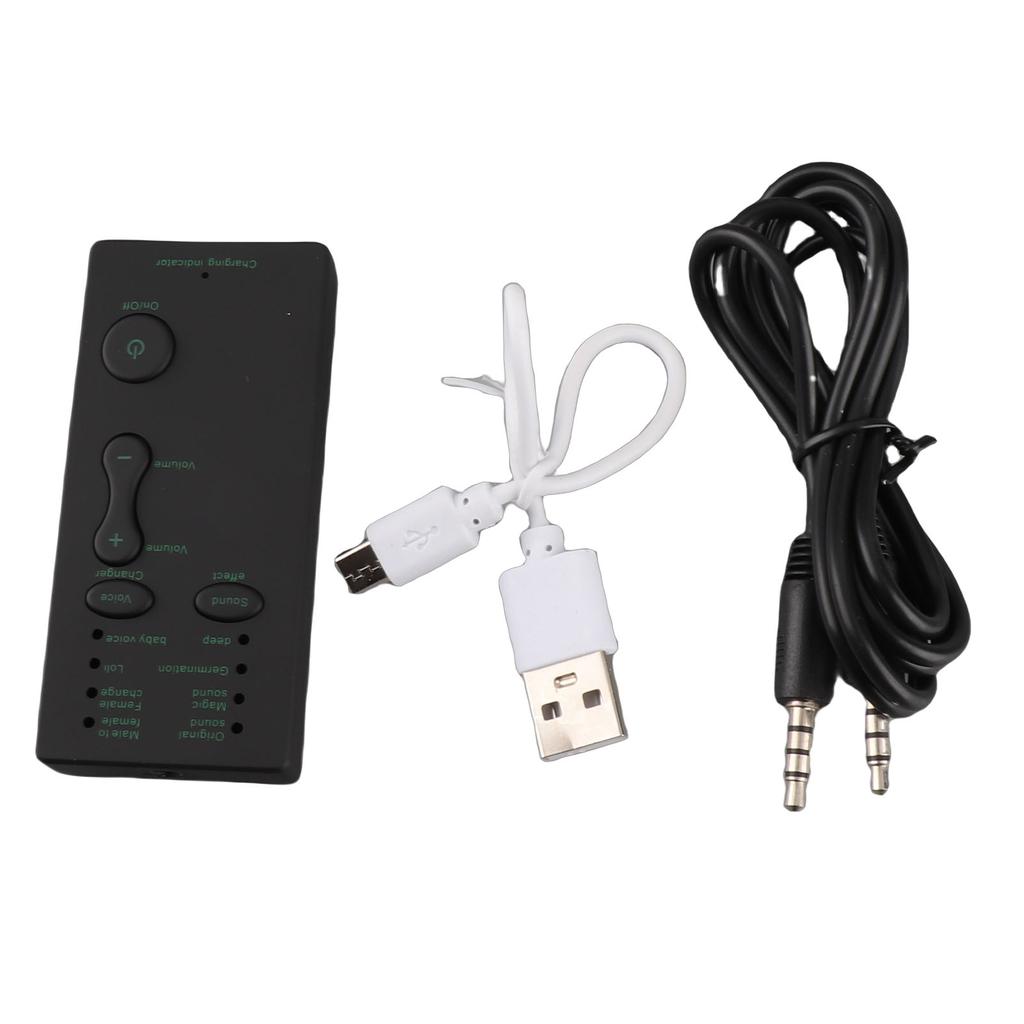 Portable Mini Voice Changer Live Broadcast Sound Card For Mobile Phone PC (English Version)