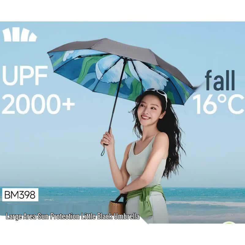 Beneunder Wildflower Anti-UV Triple-Fold Umbrella
