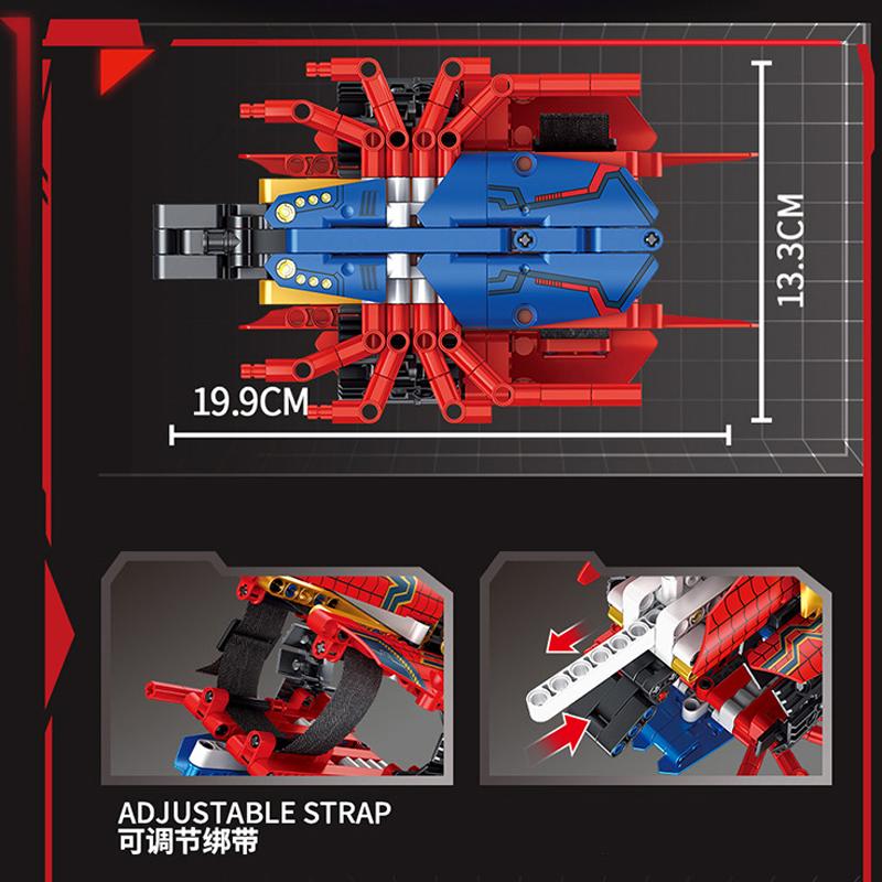 Marvel Legends X-Men Origins Wolverine&Spider Man Building Blocks Toy Adamantium Black Blade&Web Shooters Toys For Children Gift