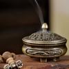 Dragon and Phoenix Fingertip Burner,Three Leg Small Incense Burner Non Stick Powder Plate, Creative Zen Aromatherapy Burner Home Tea Ceremony Ornament