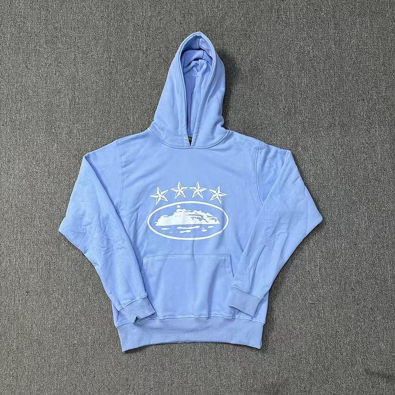 Alcatraz Five-star Ship Printing Loose Hooded Sweater European and American Street Sports and Leisure Suit Trendy Manufacturers
