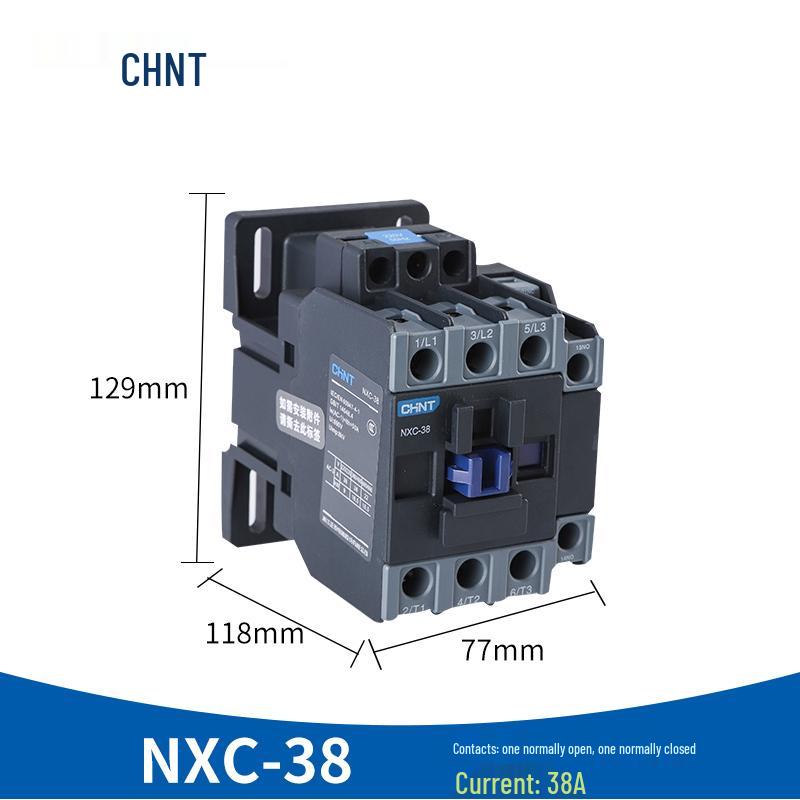 Zhengtai NXC AC Contactor 220V Single-Phase / 380V Three-Phase Normally Open/Closed CJX2-1210 1810