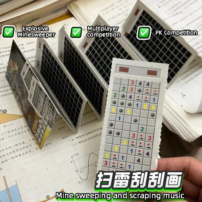 Minesweeper Battle Scratch Drawing Graffiti Creative Puzzle Toy Best Friend Student Parent Child Interaction Desktop Game Toy
