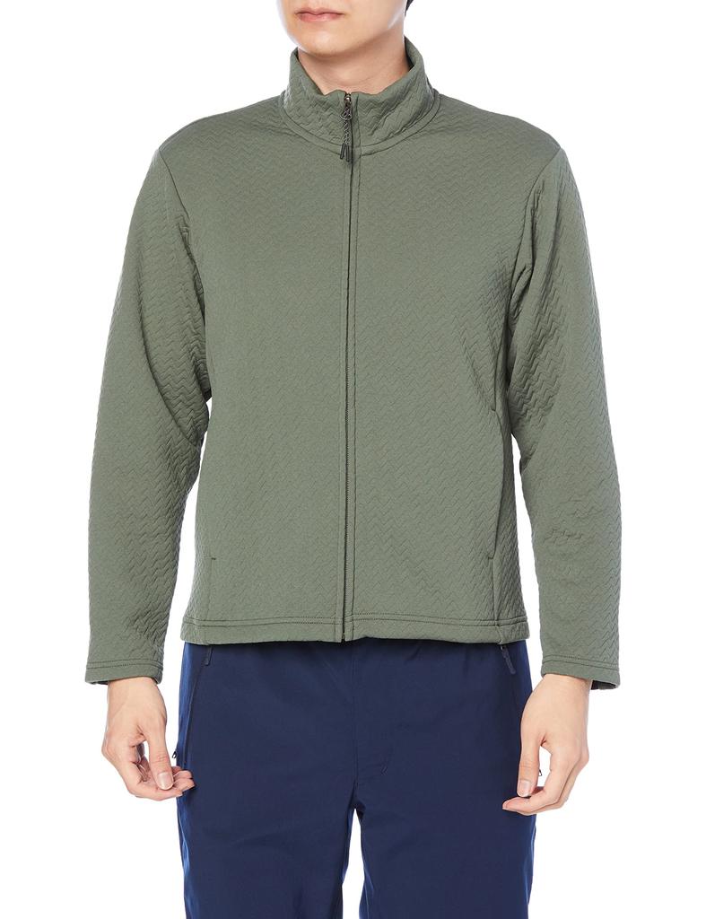 Mizuno Breath Thermo Ripple Quilted Hybrid Outdoor for and Cold Weather Protection Jacket, B2MC1510, Men's Clover, Medium, Trekking, Mountaineering,