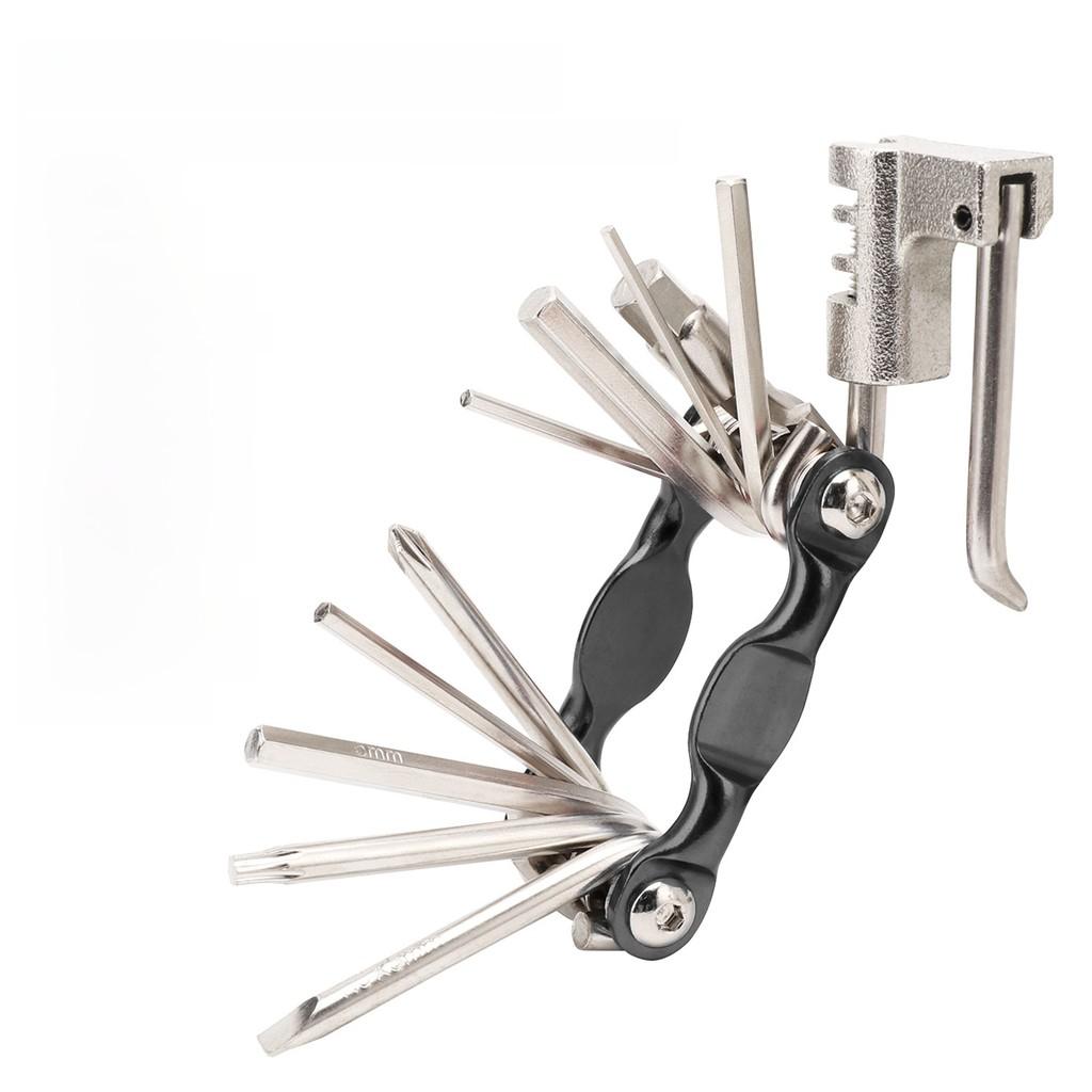 Multifunction Bicycle Tool Kit With Aluminum Alloy Construction For Mountain And Road Bikes