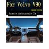 Für Volvo V90 - Auto Innenraum Mittelkonsole Transparent TPU PPF Schutzfolie Kratzfest Reparaturfolie Zubehör