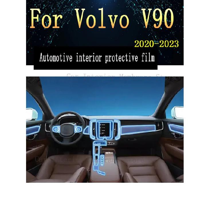 Für Volvo V90 - Auto Innenraum Mittelkonsole Transparent TPU PPF Schutzfolie Kratzfest Reparaturfolie Zubehör
