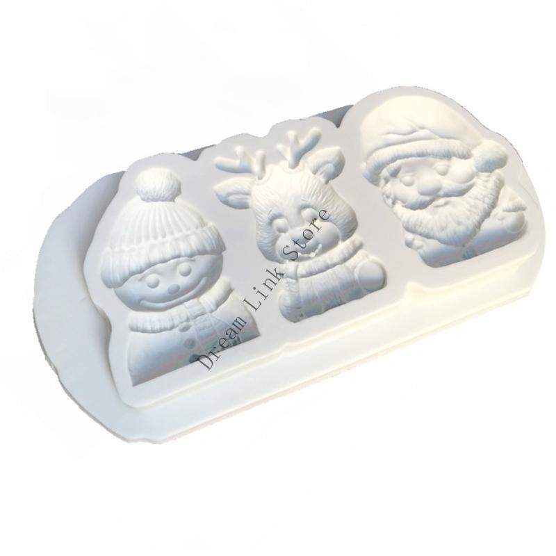 

Q1FD Multipurpose Silicone Baking Molds Christmas Characters Snowflake Pattern for Professional Home Cooks China Mainland