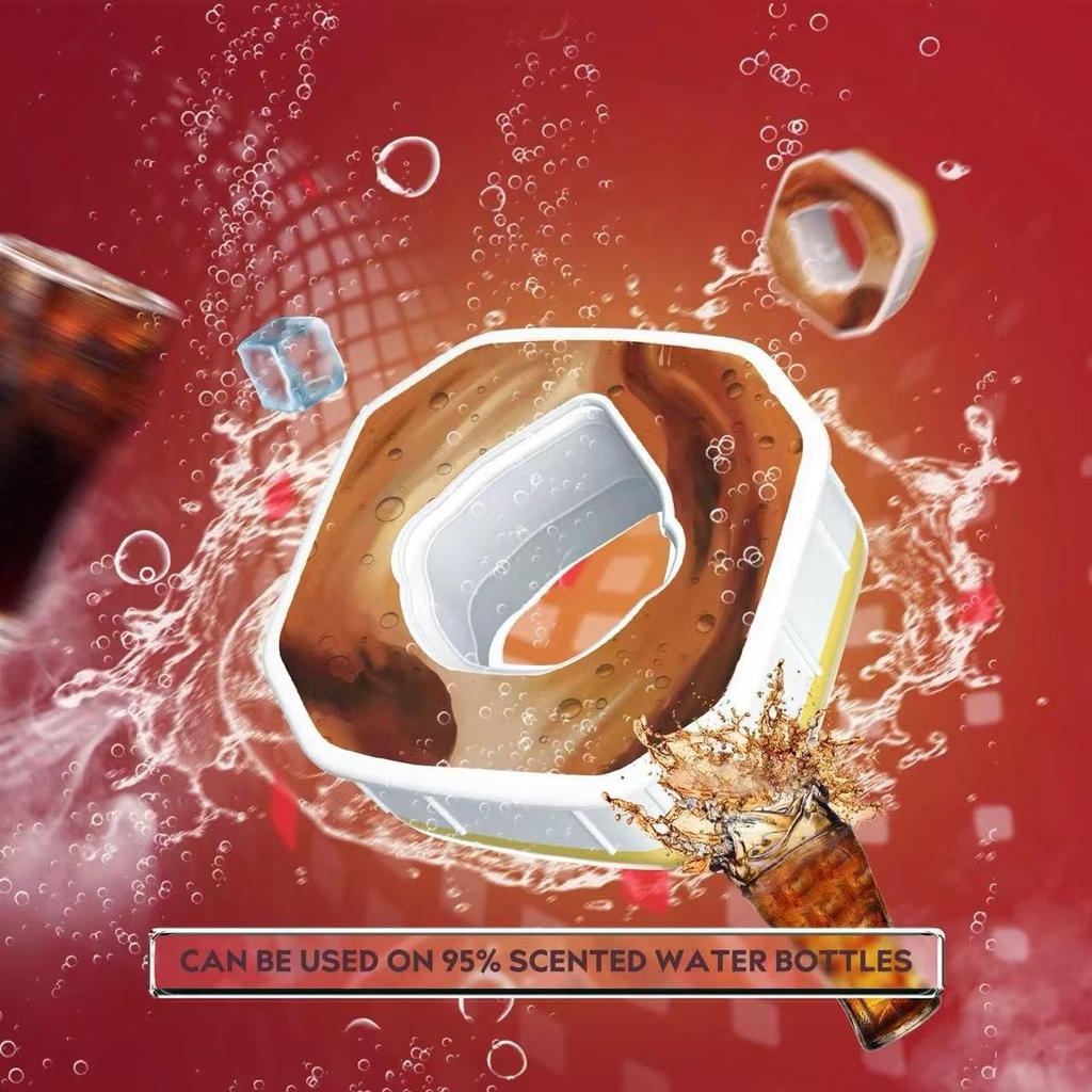 Square Scented Water Cup with Zero Sugar & Calories – Extract Scent Ring for Fun, Flavorful Drinking.