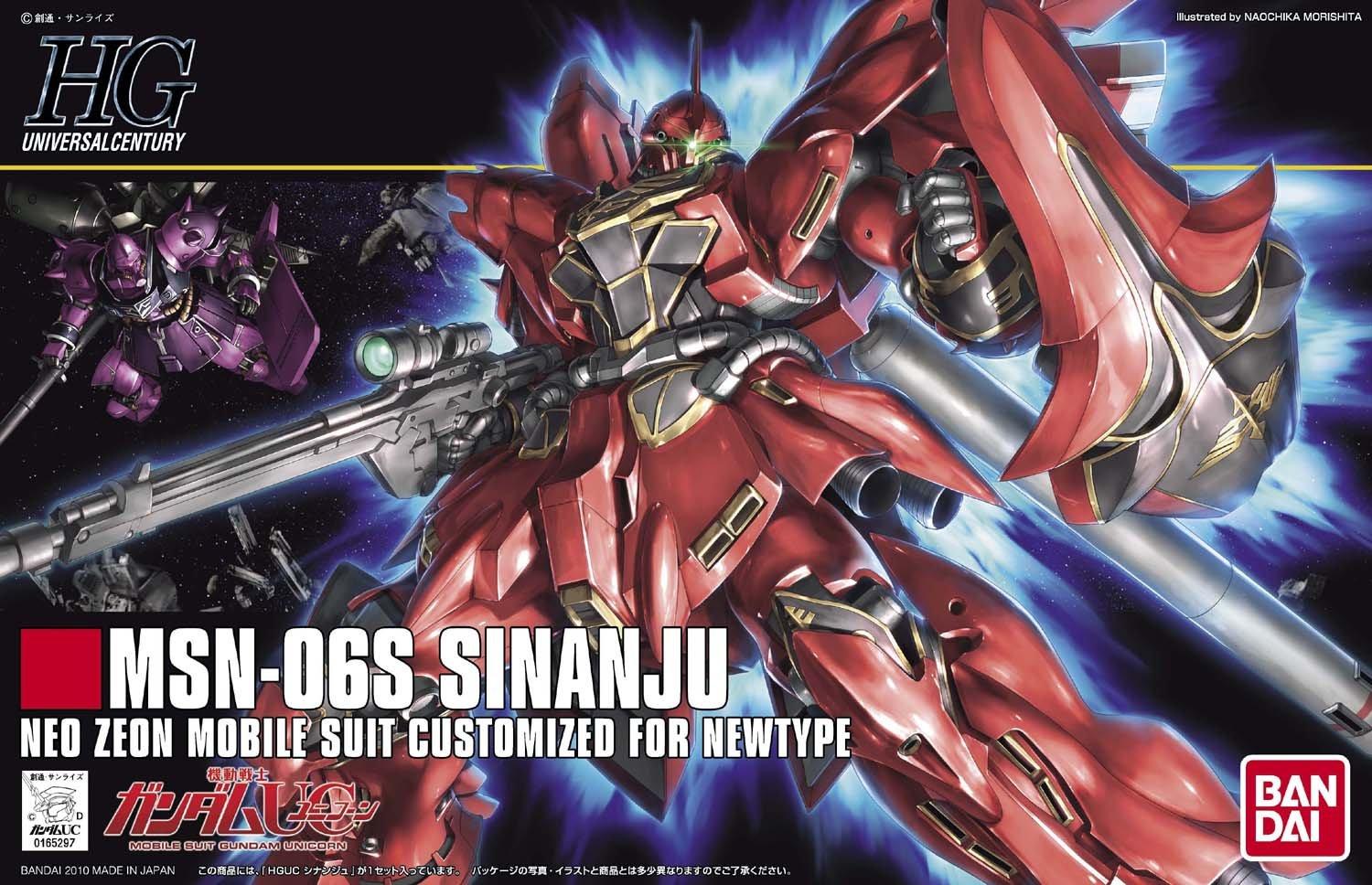 BANDAI SPIRITS HGUC Костюм Синанжу Гандам 1/144 MSN-06S (Мобильные УК)